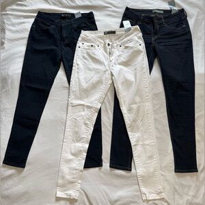 Levi's Women's Black and White Skinny Jeans